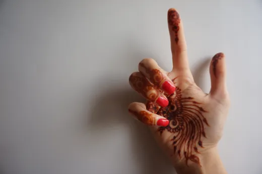 Mehndi stain - henna stain